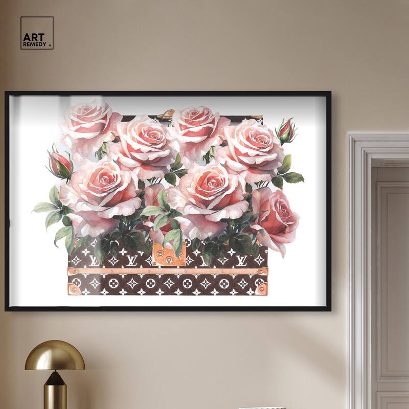 Doll Memories - Stylish Roses Shadowbox by Art Remedy