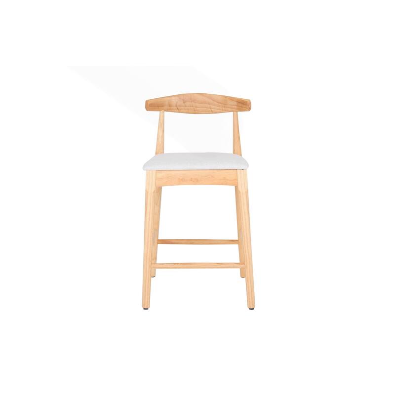 Mid-Century Modern Stools with Sturdy Wood Legs and Comfortable Seats for Various Rooms