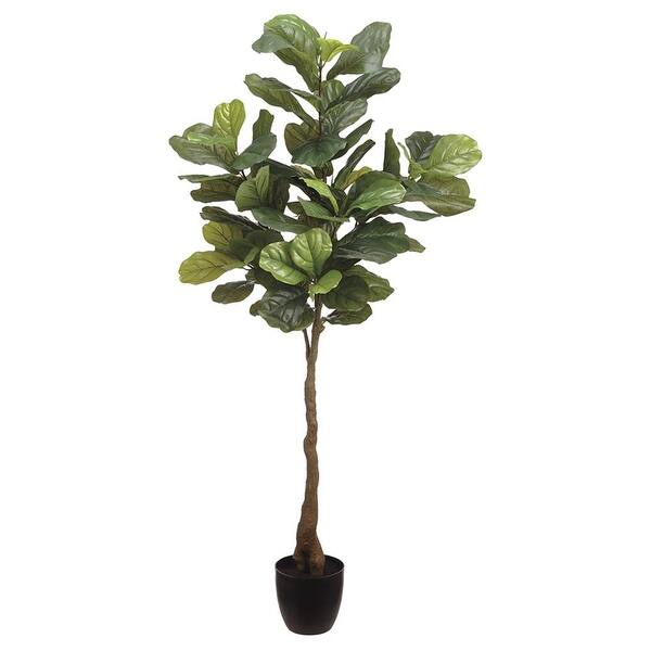 5' Artificial Fiddle Leaf Potted Plant Bed Bath & Beyond 37772175