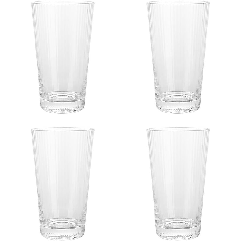 Drinking Glasses Highball Glass Set Of 4 Kitchen Glassware Clear Tumbler 17  Oz
