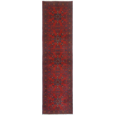 Khal Mohammadi Raleigh Red/Navy Runner - 2'7" x 9'6"
