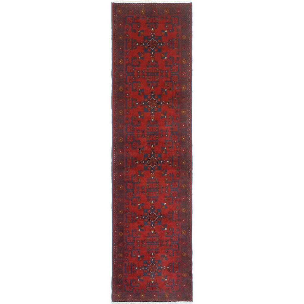 Khal Mohammadi Raleigh Red/Navy Runner - 2'7" x 9'6"