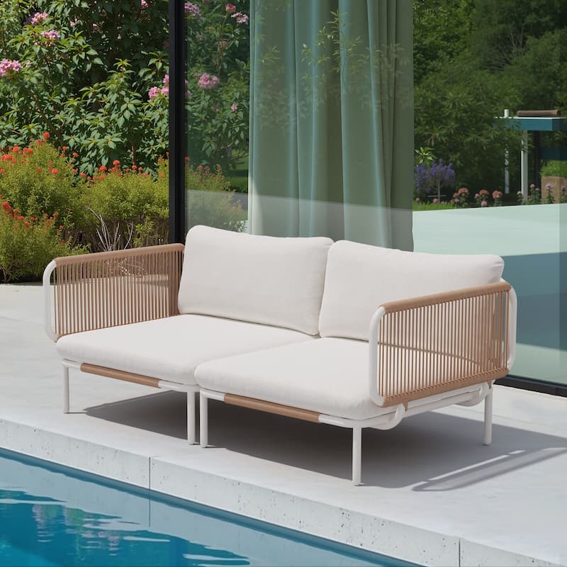 Outdoor Patio Cushion Sectional Sofa Set Furniture DIY Free Combination Set