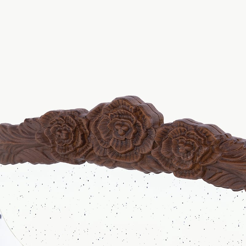 40" x 30" Hand Carved Rose Antique Mirror Frame