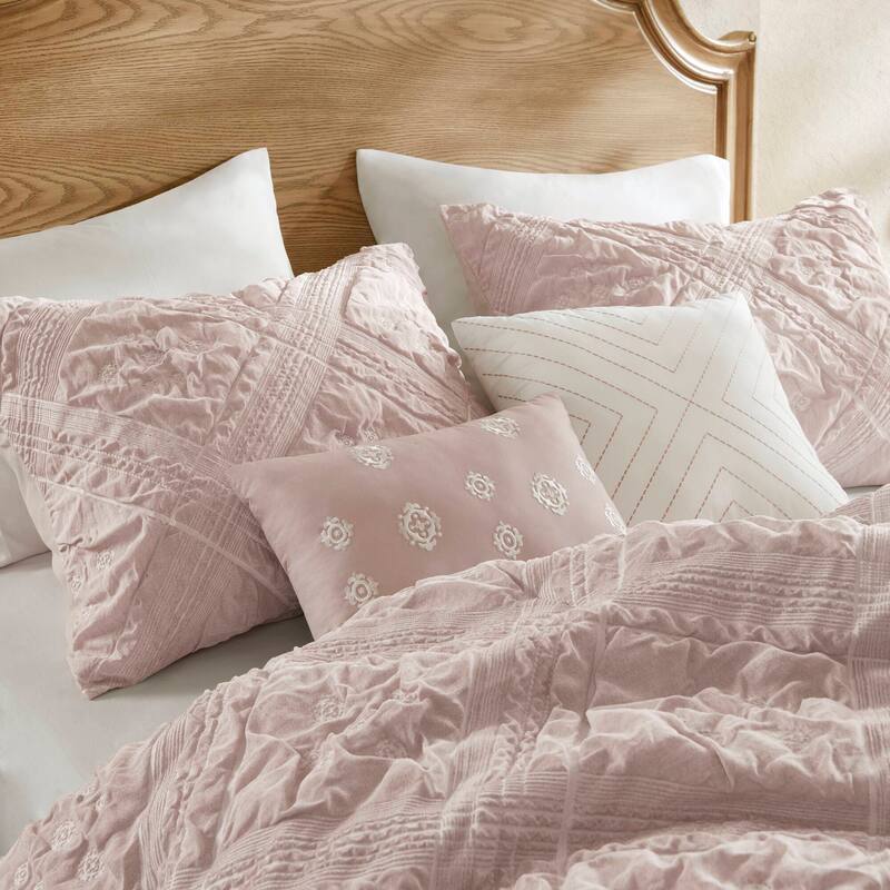 Madison Park Mona 5 Piece Sculpted jacquard comforter set