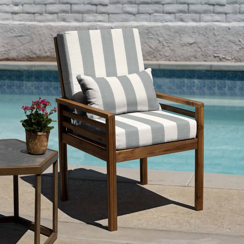 Outdoor Highback Dining Chair Cushion