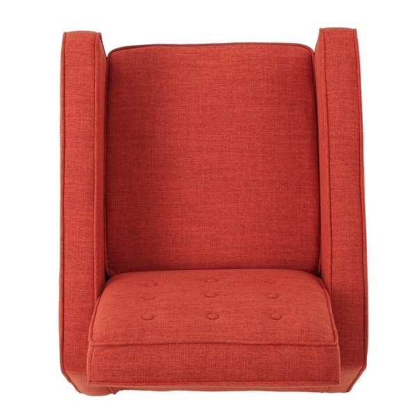 Christopher Knight Home Poltrona Reclinabile In Tessuto Arancione – Stile Mid-Century Moderno, Schienale Imbottito, Coppia