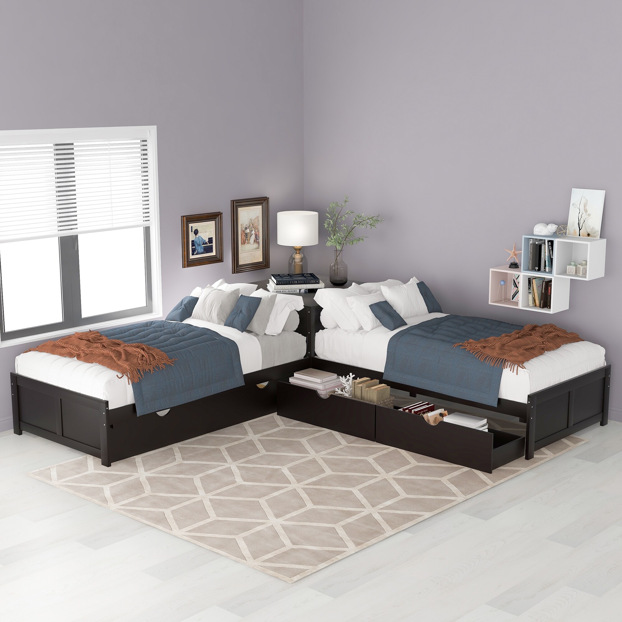 Built in sale twin bed
