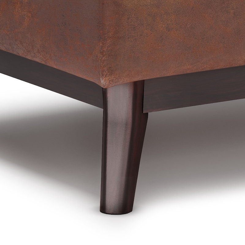 WYNDENHALL Ethan 34 inch Wide Mid Century Modern Rectangle Table Ottoman