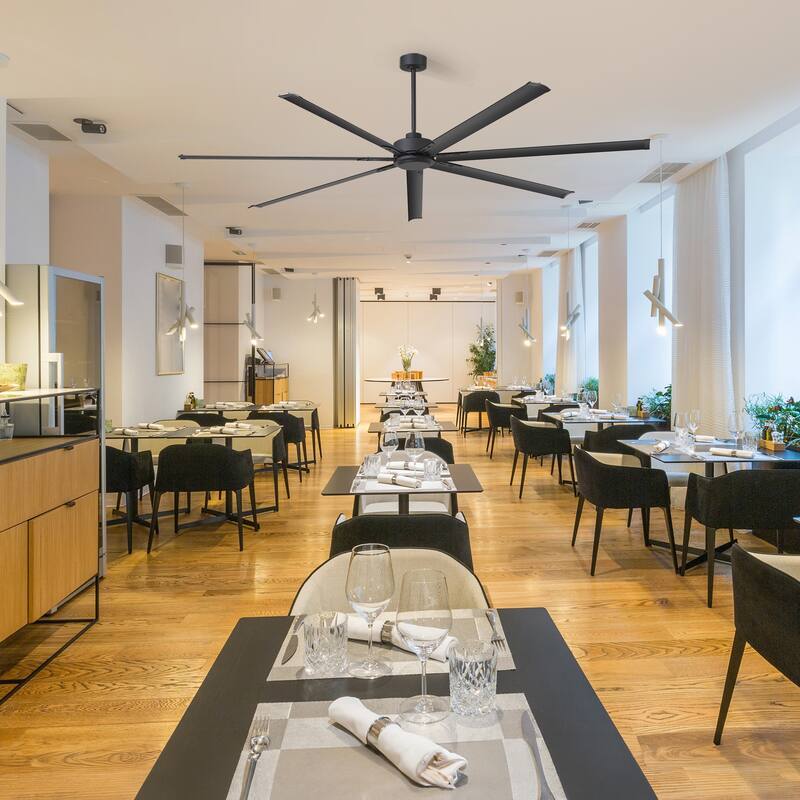 72"/84"/96"/120"/144" Extra Larger HVLS Commercial Ceiling Fan with Remote and Aluminum Blades