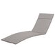 preview thumbnail 3 of 75, Salem Outdoor Chaise Lounge Cushion (Set of 2) by Christopher Knight Home - 79.25"L x 27.50"W x 1.50"H