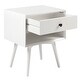 preview thumbnail 8 of 51, Middlebrook Mid-Century Solid Wood 1-Drawer, 1 Shelf Nightstand