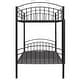 preview thumbnail 9 of 37, Convertible Twin Over Twin Bunk Bed with Guardrails and Ladder, Durable Steel Frame Bunk Bed, Divided into 2 Platform Beds