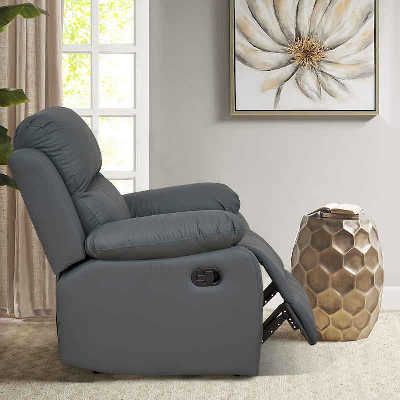 Faux Leather Recliner