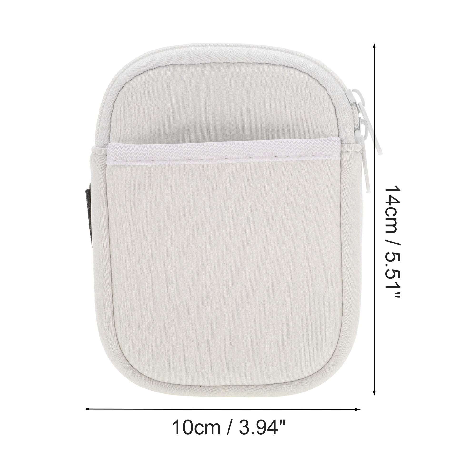 1 Pc Durable Water Bottle Pouch with 2 Pocket Black