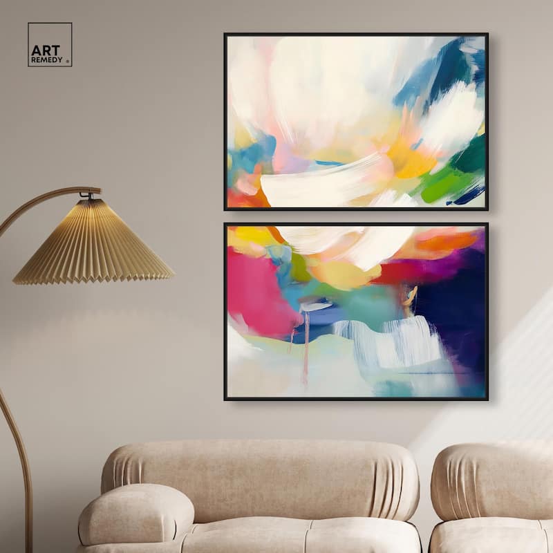 Riot of Color I Canvas Set of 2 by Art Remedy