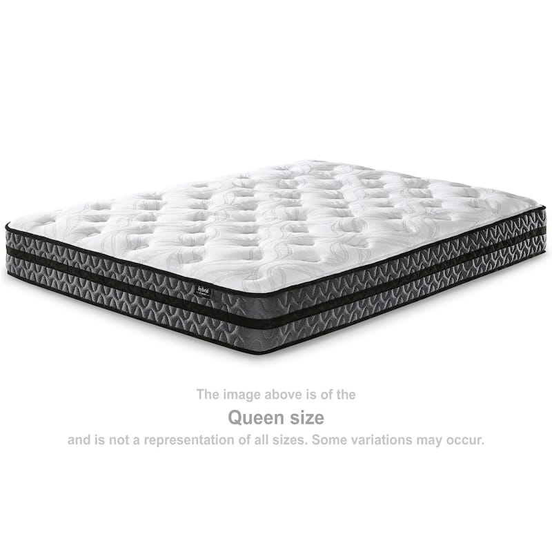 Signature Design by Ashley Pocketed Hybrid White 10 Inches Medium Mattress