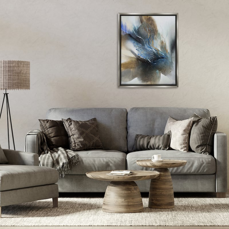 Stupell Solemn Neutral Atmosphere Framed Floater Canvas Wall Art Design By K. Nari