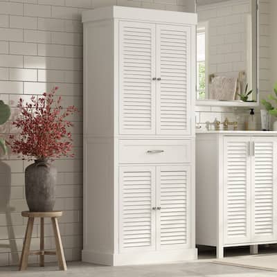 Timechee 30"Bathroom Cabinet Storage Cabinet Doors Wooden Floor Cabinet
