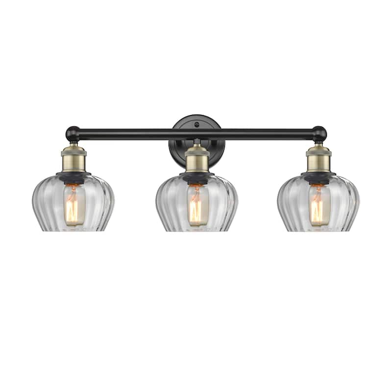 Innovations Lighting 616-3W-10-25 Fenton Vanity Fenton 3 Light 25" - Black Antique Brass / Clear