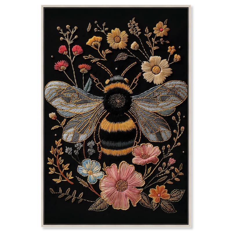 Honeyed Herald I Canvas by Art Remedy - 10" x 15" - Silver