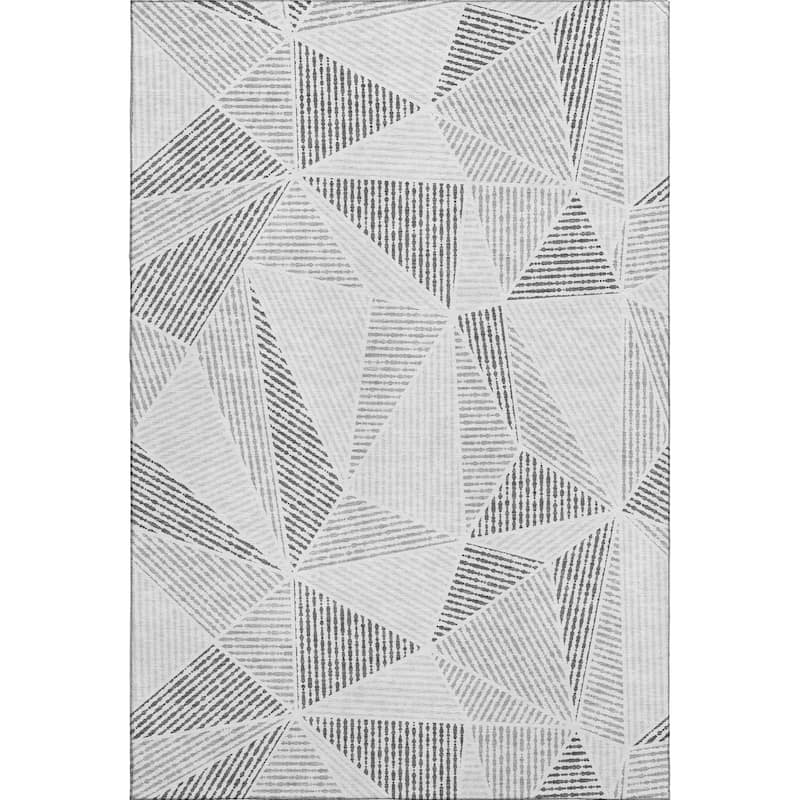 Premium Washable Super Soft Contemporary Mosaic Mayfield Rug