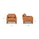 preview thumbnail 19 of 55, Poly & Bark Sorrento 35" Lounge Chair - Full Grain Genuine Italian Leather
