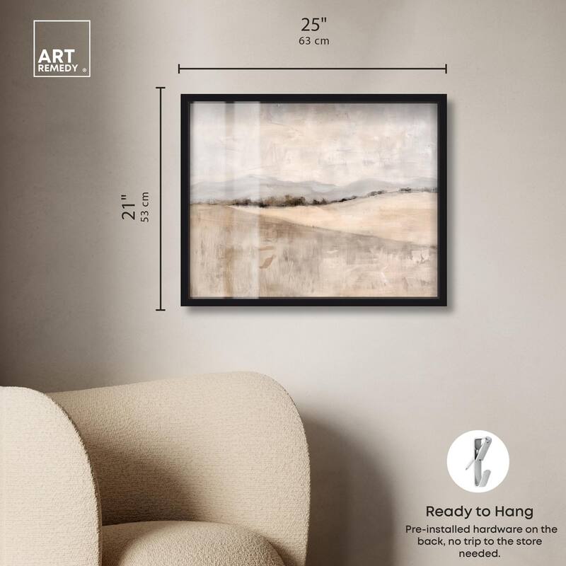 Distant Hills II Shadowbox by Art Remedy