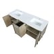 preview thumbnail 14 of 54, Lancy 24 in W x 20 in D Rustic Acacia Bath Vanity and Cultured Marble Top