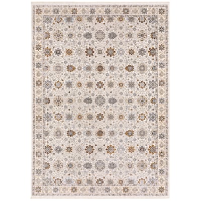 Style Haven Marley Vintage Floral Traditional Fringed Area Rug