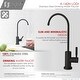 preview thumbnail 8 of 8, STYLISH Pull Dow Kitchen Faucet + Water Tap - Matte Black Finish