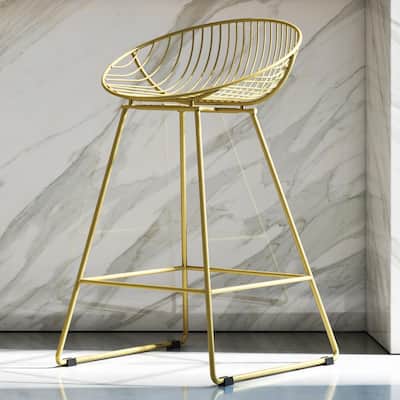 CosmoLiving by Cosmopolitan Ellis 24" Metal Counter Height Bar Stool