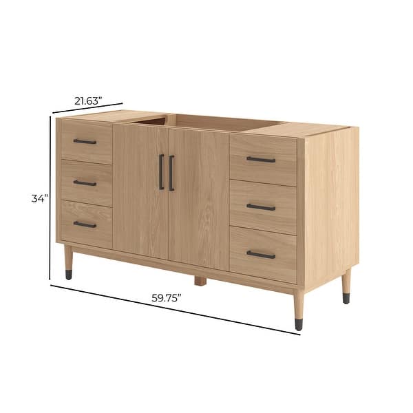 Fresca FCB4460 Sawyer 60" Single Free Standing Vanity Cabinet Only