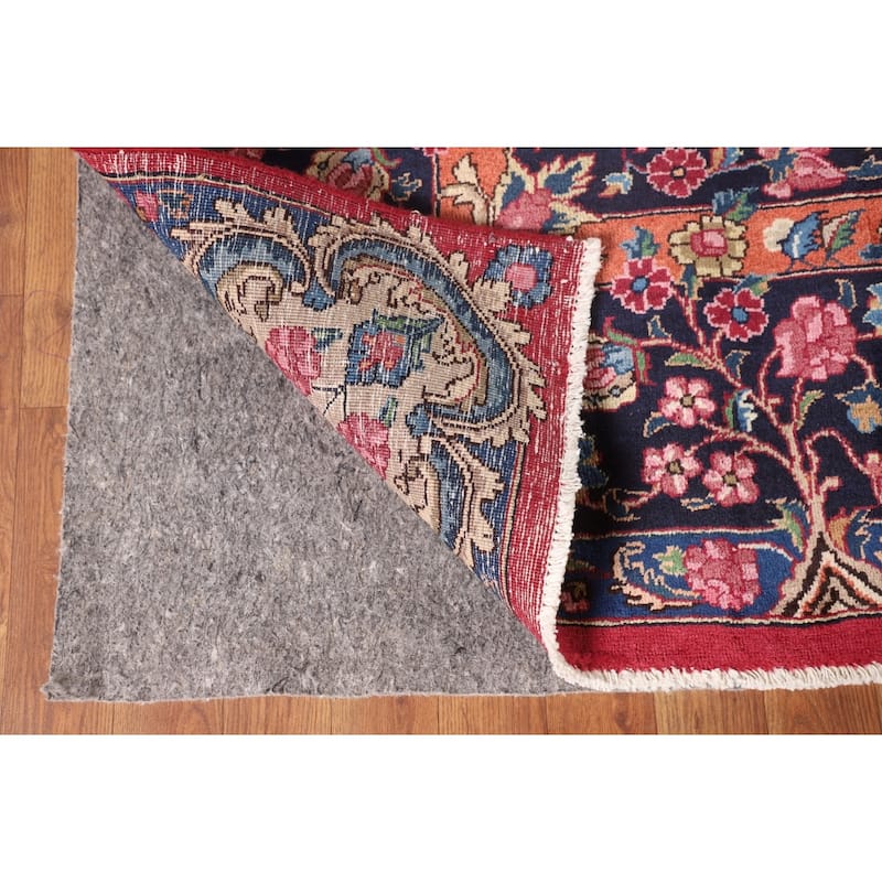 Mashad Persian Vintage Area Rug Handmade Wool Carpet - 8'6"x 11'6"