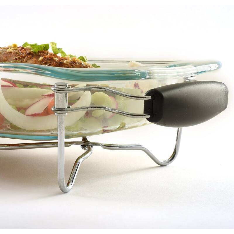 412 Adjustable Expanding Metal Trivet & Hot Plate Holder, Chrome Steel