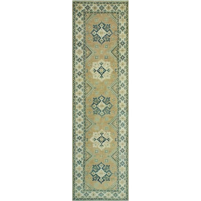 Kazak Karla Rust/Ivory Runner - 2'8" x 9'9"
