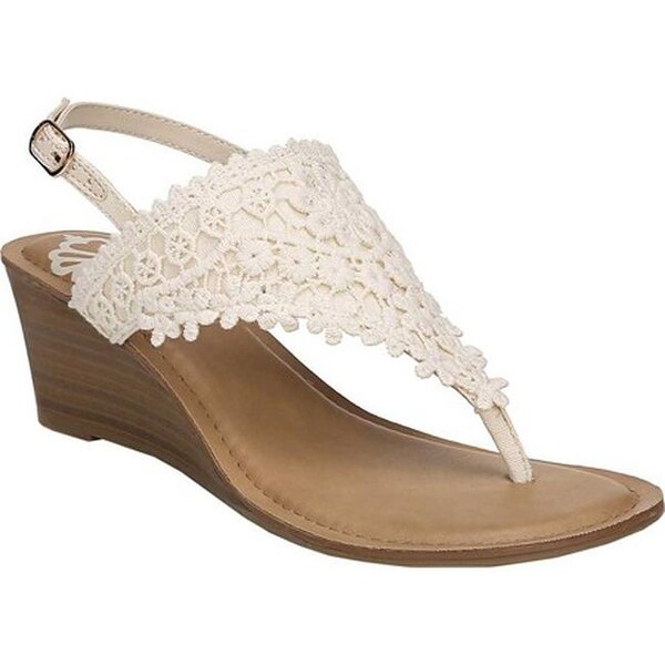 cream wedge sandals