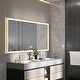 preview thumbnail 68 of 85, Gold Aluminium Alloy Frame Illuminated LED Bathroom Mirror 48" x 24" Rectangular