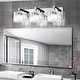 preview thumbnail 43 of 93, 2/3/4/5 Light Bathroom Vanity Light Wall Sconce with Crystal Shade