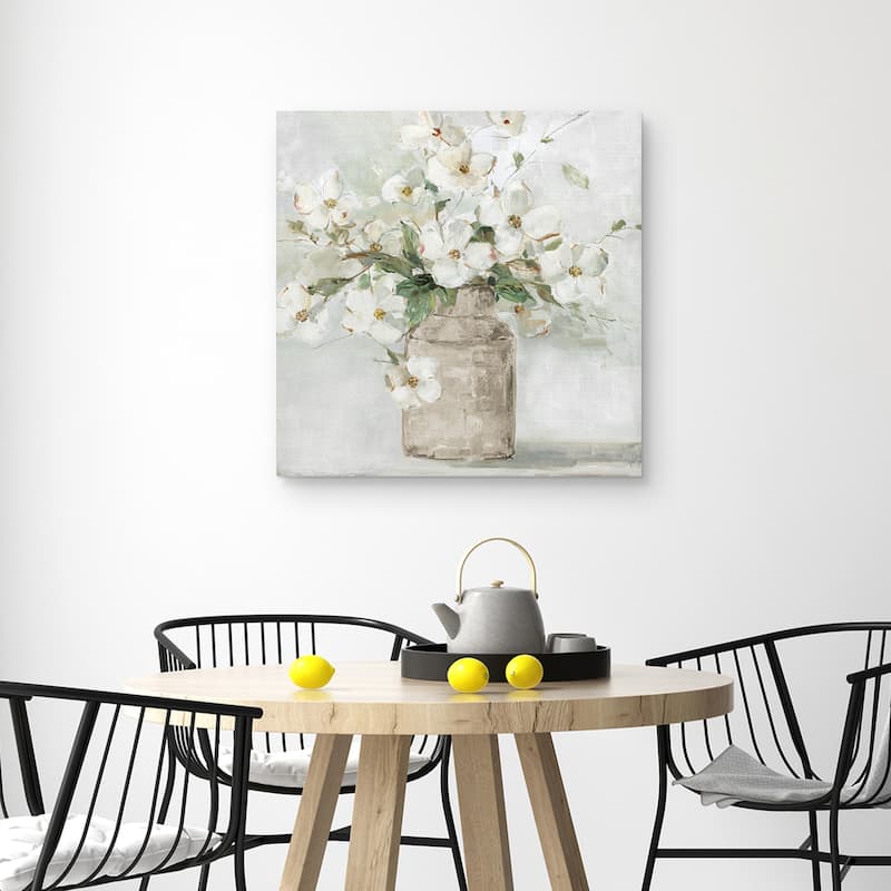 Spring Cottage Blooms I by Sally Swatland Canvas Art Print