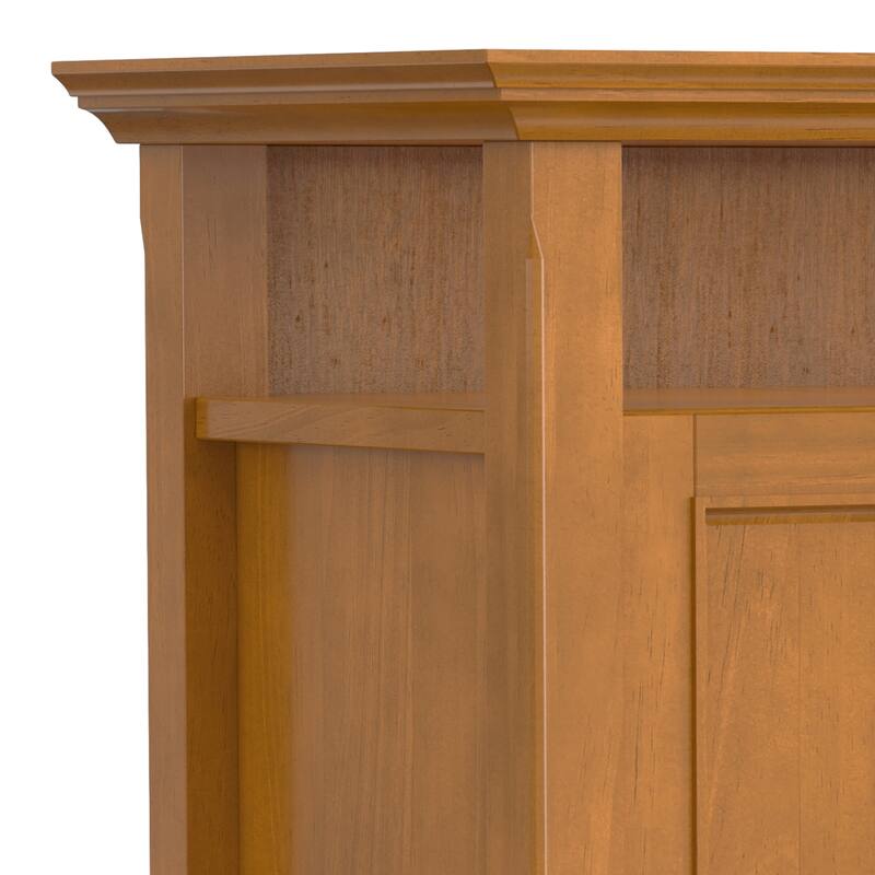 WYNDENHALL Halifax 54 inch Wide Solid Wood Transitional TV Stand - 54'' W x 18.9'' D x 31.9'' H