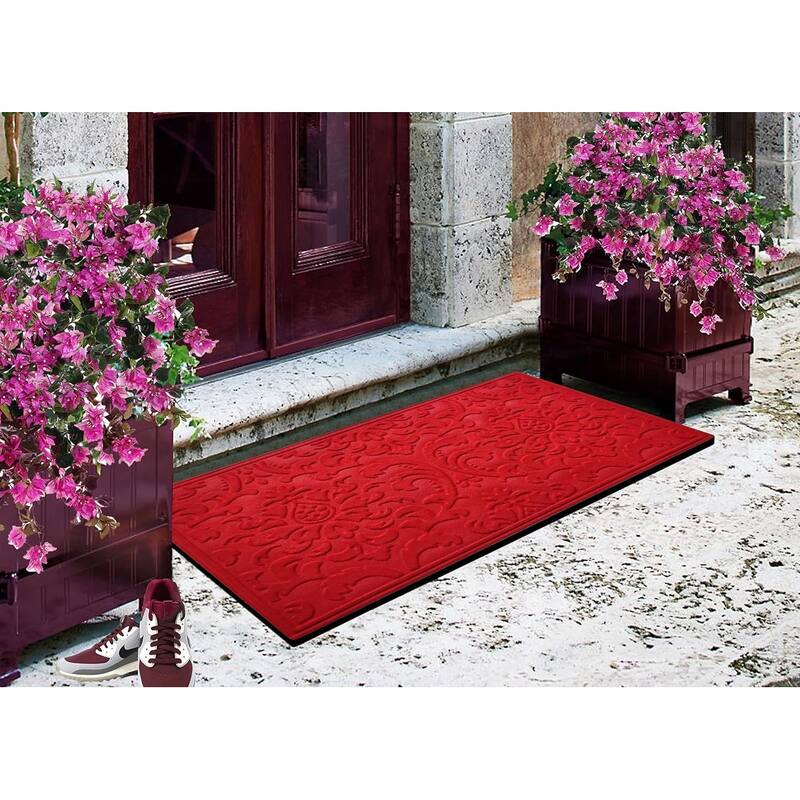 A1HC New All Weather Superior Dirt and Moisture Absorbing Polypropylene Door Mat with Non-Slip Backing for Inside Outside Use