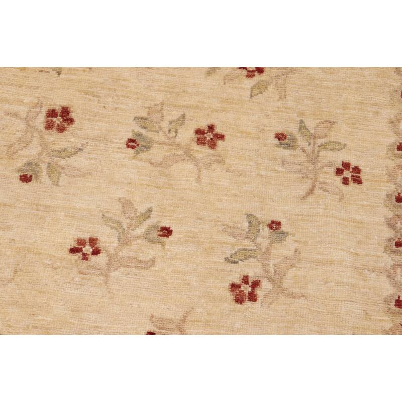 Artisan Oushak Open Field Hand-Knotted Wool Area Rug