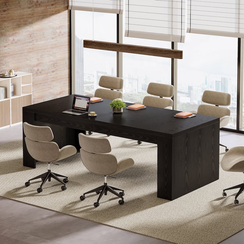 71" Conference Table, Executive Meeting Table, Office Business Desk Accent Meeting Table