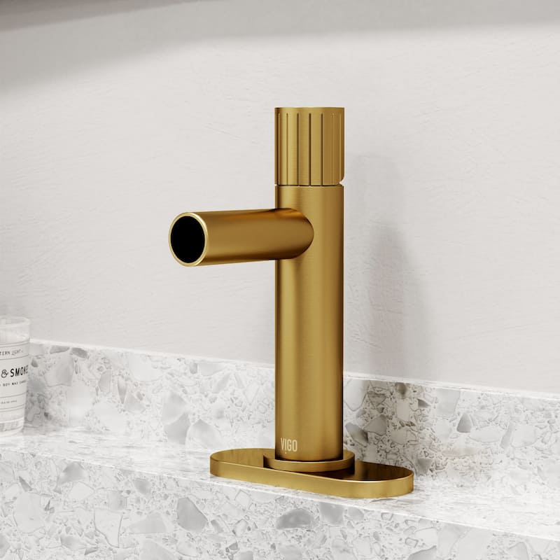 VIGO Ashford 8" H Single Handle Single Hole Bathroom Faucet