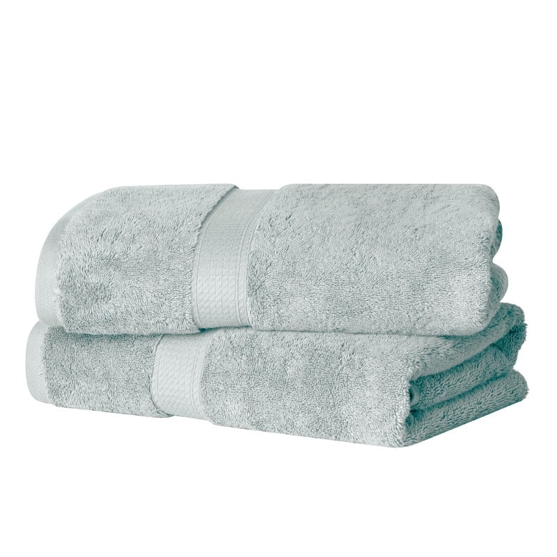Superior Egyptian Cotton Pile Heavyweight Bath Towel Set of 2