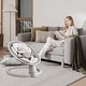 preview thumbnail 2 of 8, Portable Baby Swing for Newborns with Bluetooth Music and 5 Speeds Remote Washable Seat - 27.17" L x 24.02" W x 20.47" H