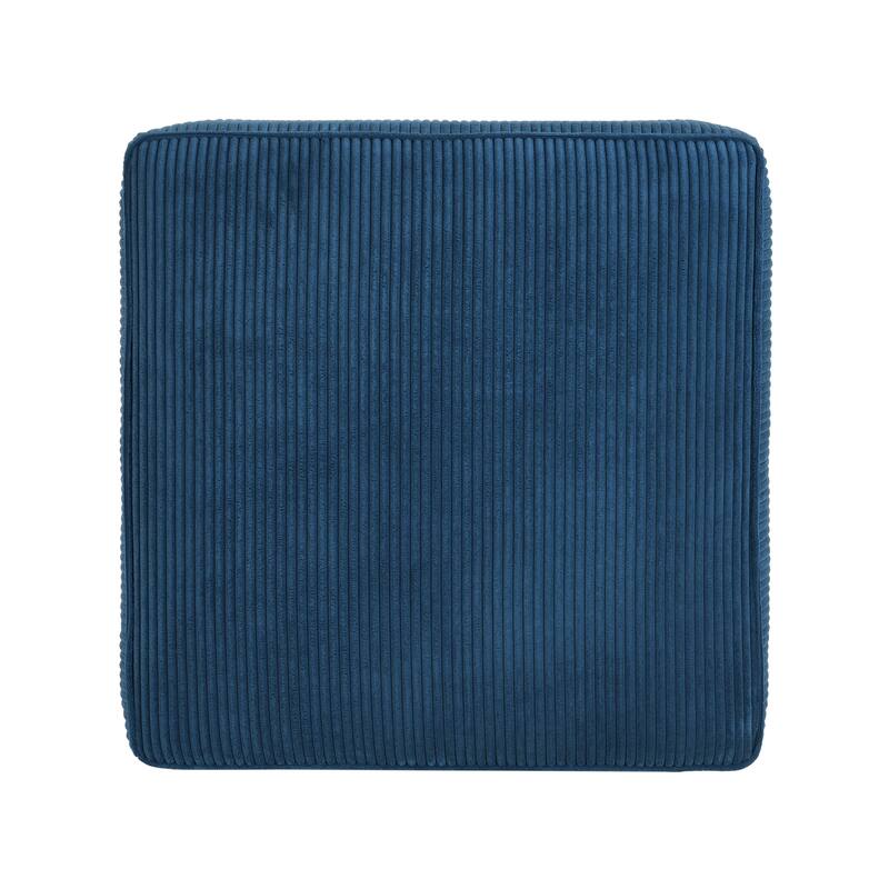 Roomfitters Square Upholstered Ottoman Coffee Table with Modern Low Profile Design