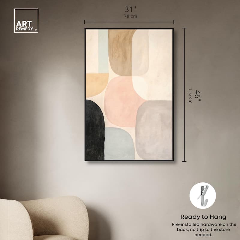 Soft Cubism II Canvas by Art Remedy