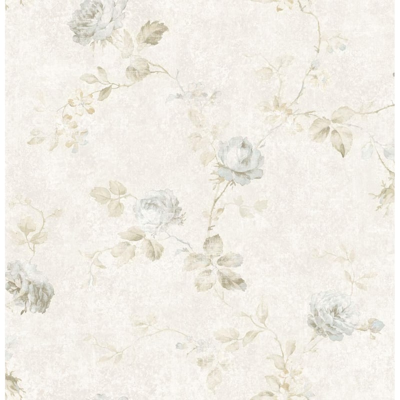 Seabrook Designs Santana Floral Branch Unpasted Wallpaper